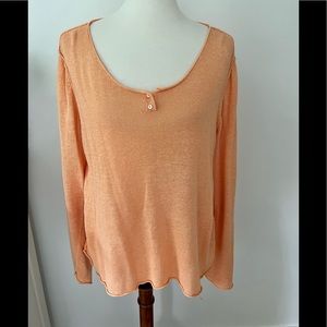Eileen Fisher orange long sleeve sweater